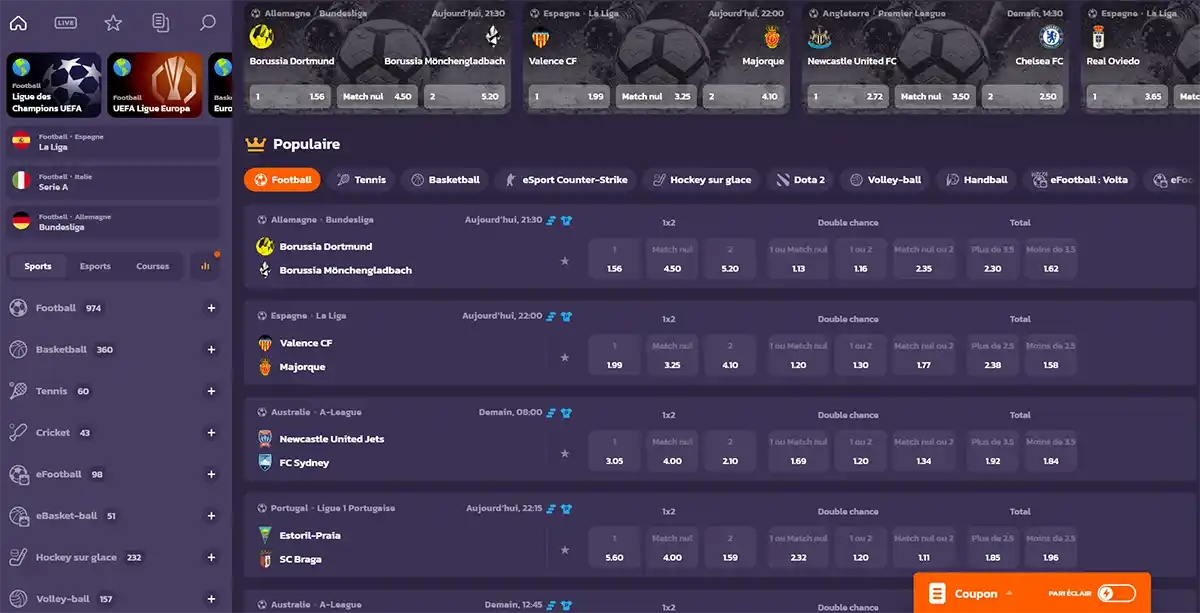 Coolzino Paris Sportifs